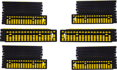 Abica Abacus Math Learning Kit 17Rod Yellow - Pack of 50(Yellow)