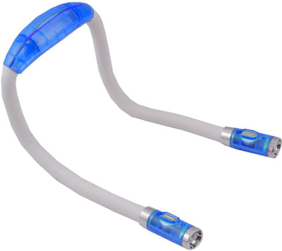 

Meenamart.com Flexible Adjustable 4 Modes LED Handsfree Reading Book Night Neck Hug light Lamp LED Front Rear Light Combo(Multicolor)