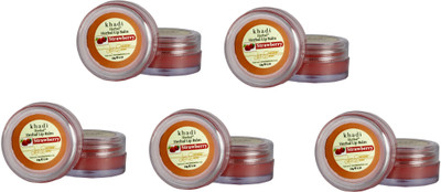 

Khadi Herbal Natural Strawberry Lip Balm(Pack of: 5, 50 g)