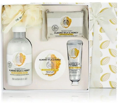 

The Body Shop Almond Milk&Honey Gift Collection Festive Gift Pack Set For for a birthday, gradualtion or anniversay gift(Pack of 5)