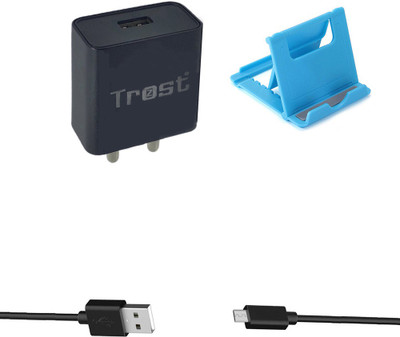 TROST Wall Charger Accessory Combo for Moto E4 Plus(Multicolor)