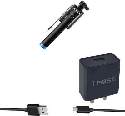 TROST Wall Charger Accessory Combo for Oppo F1S(Multicolor)