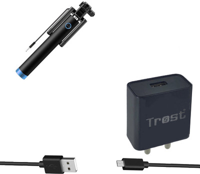 TROST Wall Charger Accessory Combo for Huawei Honor 4x(Multicolor)