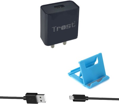 TROST Wall Charger Accessory Combo for Vivo V7 Plus(Multicolor)