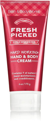 

Bath & Body Works Fresh Picked Strawberries Hand & Body Cream 6 Oz(170 g)
