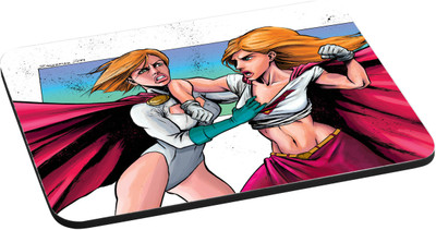 

ANNI69 Two Super Girl Fight Mousepad(Multicolor)