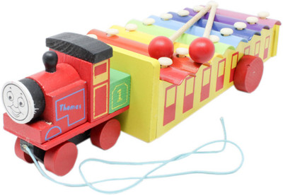 

Tootpado Wooden Xylophone for Kids - Train (1TNG284) - Glockenspiel Musical Toy for Kids with Clear Sounding Metal Keys Two Child-Safe Wood Mallets Sticks(Multicolor)