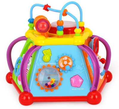 

M-Alive Hola Activity Pyramid Multi Game Learning Pyramid for Kids(Yellow)