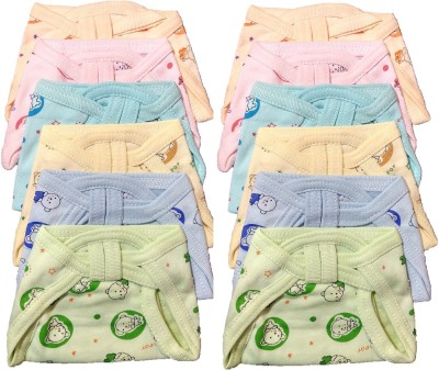 

Baby Shopiieee Fine Quality Towel fabric, Super Soft and Skin Friendly-Reusable Diaper Nappies, Langot for new born Babies - Set of 12 (Single Layer) -S (3-6 Months, Multicolor