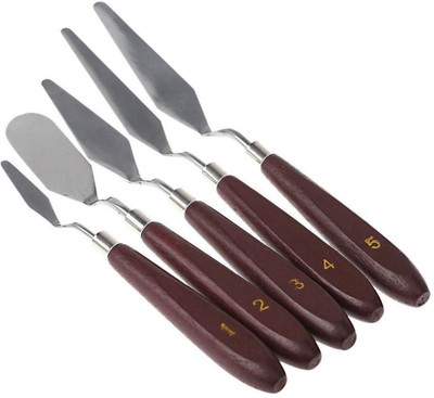 

RIANZ New Painting Knives of Various Sizes & Shapes (Set of 5)(Multicolor)