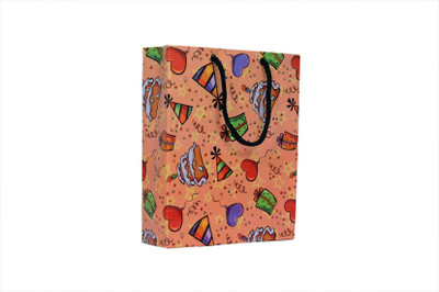 

GLOBAL Printed Party Bag(Multicolor, Pack of 10)