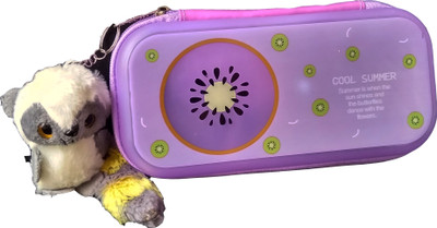 

TECHNOCHITRA Fruit FRUIT Art Polyester Pencil Box(Set of 1, Purple)