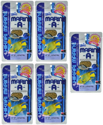 

Hikari Hikari Marine A 110g PACK OF 5 | MADE IN JAPAN | Great For Larger Marine Fishes | 550 g Dry Fish Food (Pack of 5) 550 g Dry Fish Food(Pack of 5)