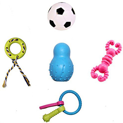 

JAINSONS PET PRODUCTS Dog & Puppy Rubber Chew Toys, Cotton Chew Toy, Squeaky Ball Rubber Chew Toy For Dog