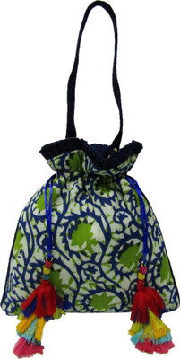 

Deepsum Ethnic Traditional Ikkat Potli cum Sling bag Potli(Multicolor)