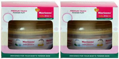 

Morisons Baby Dreams Premium powder puff set of 2pcs(Peach)