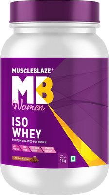 

MuscleBlaze Women Iso-Whey 100% Isolate Whey Protein(1 kg, Chocolate)