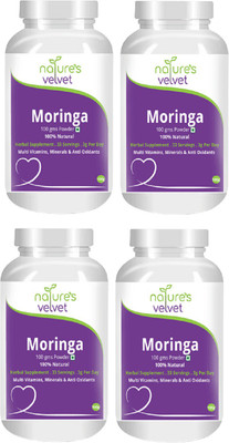 

Natures Velvet Lifecare Moringa Leaf powder, 100gms - pack of 4 Plant-Based Protein(400 g, natural)