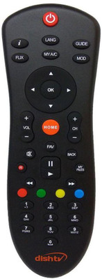 

Dish TV Universal (Works With Tv As well) Full HD Recording Remote Controller(Black)