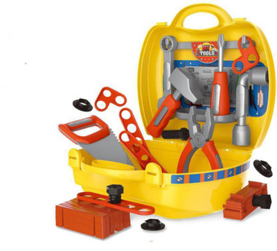 J H Traders 25 Pcs Classic Engineering Tool Kit Play Set Toys with Handy Suitcase