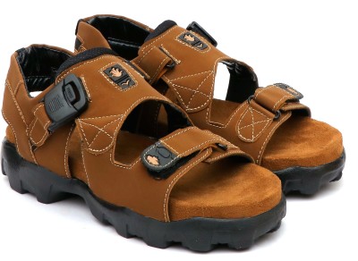 Feet King Men Sandals(Tan , 7)