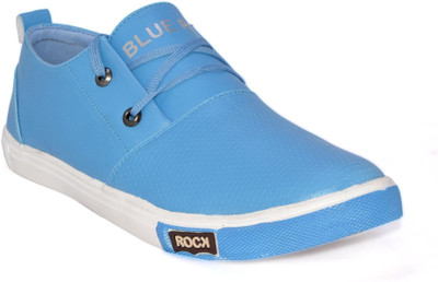 

Blue Pop Mens And Boys Synthetic PVC Sole Casual White Color Sneakers For Men(Blue