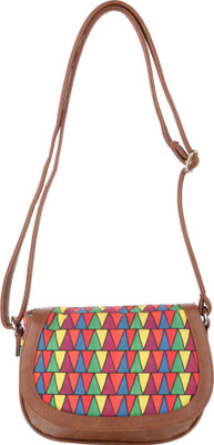 

All Things Sundar Women Casual Multicolor Fabric Sling Bag