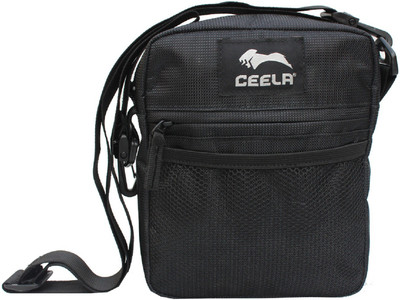 

Ceela Sports Men & Women Casual Black Polyester Sling Bag