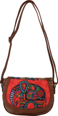 

All Things Sundar Girls Casual Multicolor Fabric Sling Bag