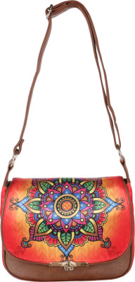 

All Things Sundar Women Casual Multicolor Fabric Sling Bag