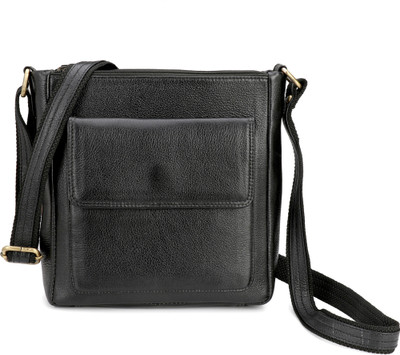 

U Carry Me Men & Women Formal Black Leatherette Sling Bag
