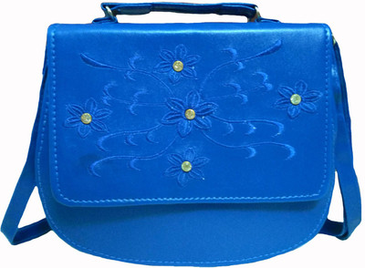 

Rosy Women Evening/Party, Casual Blue PU, Cotton Hand-held Bag