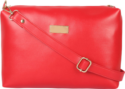 

MAZIB Girls Casual Maroon PU Sling Bag