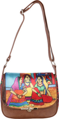 

All Things Sundar Women Casual Multicolor Fabric Sling Bag