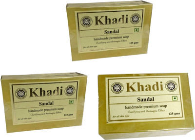 Khadi Shivalik Sandal Soap Pack of 3(375 g, Pack of 3)