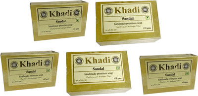 Khadi Shivalik Sandal Soap Pack of 5(625 g, Pack of 5)