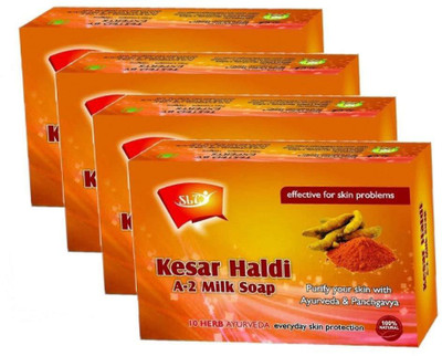 

SLT AYURVEDA KESAR HALDI SOAP (PACK OF 4)(300 g, Pack of 4)