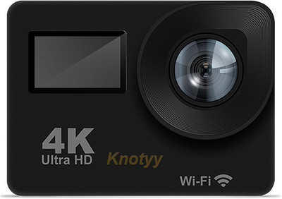 

Knotyy Action Camera 4K Sports and Action Camera(Black, 14 MP), Mate black
