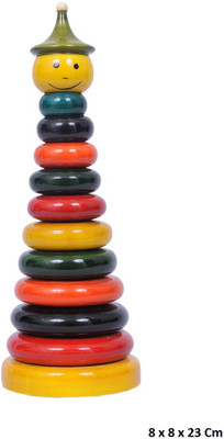 FEEL PRIDE Multicolor Wooden Stacking Ringset(Multicolor)