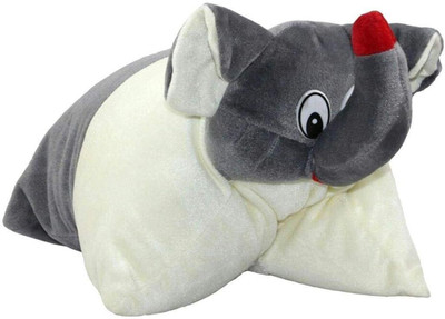 

PRACHI TOYS Baby Cushion / Pillow for Kids with Cartoon Character (Grey) - 8 cm(Grey)