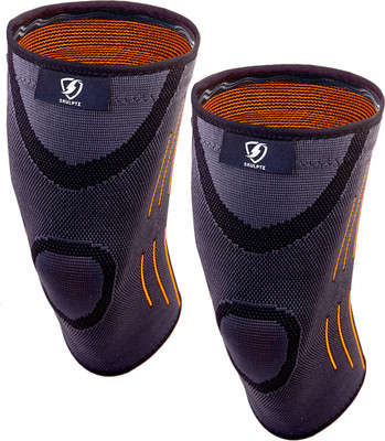 

SKULPTZ Professional Gym Weight Training Cross Fit Knee Support (1 Pair / Orange / ) Knee Support (, Orange