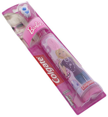 

Colgate Barbie Battery power Toothbrush For Kids Pack of 1 Extra Soft Toothbrush