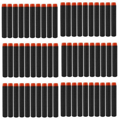 

Something4u 60 Pcs Black Bullet Foam Dart Bullets for Nerf N-Strike Elite Guns,(Black)