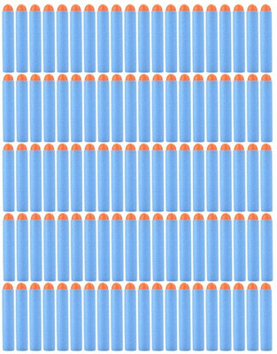 

Something4u 100 pcs Sky Blue Bullet Foam Dart Bullets for Nerf N-Strike Elite Guns,(Blue)