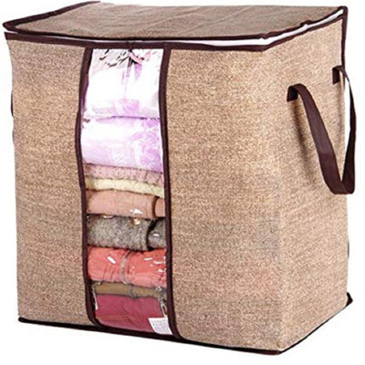 

Aeoss Portable Clothes Storage Bag Organizer Folding Closet Organizer for Pillow Quilt Blanket Bedding(Multicolor)