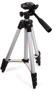 

Techtest Mini Tripod for Camera DSLR Aluminum Base Black Flexible Extendable Aluminum Professional Tripod(Black, Supports Up to 2500)