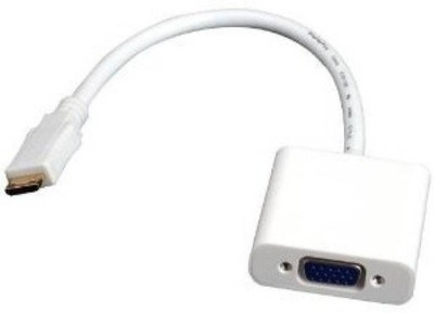 

HOC TV-out Cable GTO_423G HDMI to VGA Cable compatible for laptop/PC/TV/Tablet/Projector/Xbox(White, For Computer)