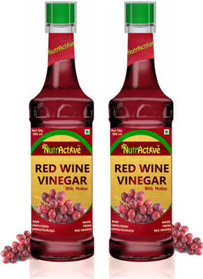 

NutrActive Red Wine Vinegar, - Raw, Unfiltered & Undiluted Energy Drink(2x500 ml, Citrus Flavored)