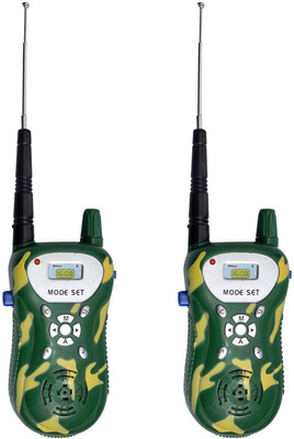 

Shrih Army Print Walkie Talkie Set for Kid SHV-4169 Walkie Talkie(Green)