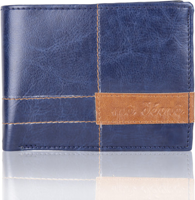 

MO DERNO Men Casual Blue Artificial Leather Wallet(6 Card Slots)